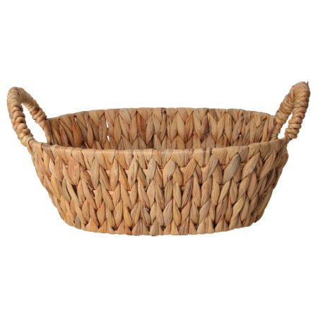 cesto in rattan a forma ovale
