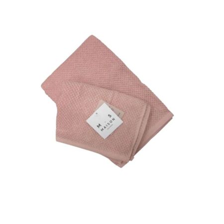 set asciugamano viso e ospite cipria