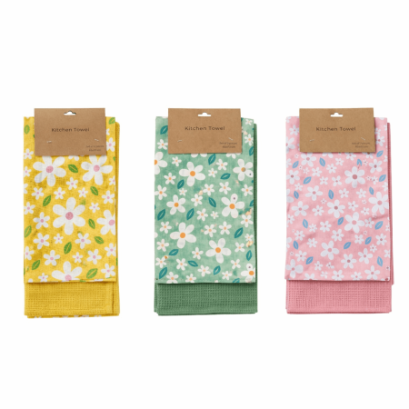 strofinaccio con disegno margherite