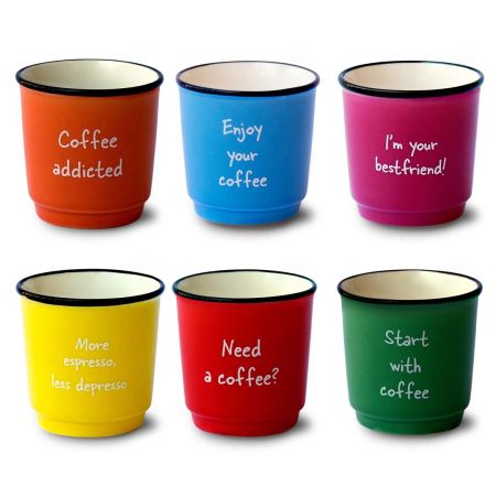 set 6 tazzine caffè