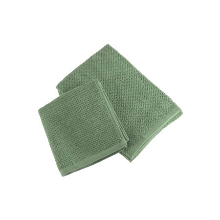 set asciugamano viso e ospite eucalipto