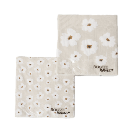 tovaglioli papaveri bianchi