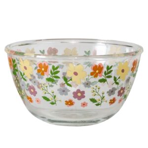 ciotola vetro fiori di campo