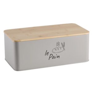 scatola rettangolare per pane in latta