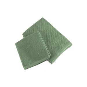 set asciugamano viso e ospite eucalipto