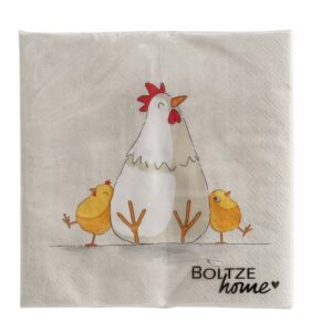 tovaglioli con disegno gallina