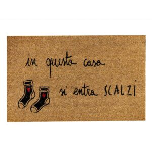 zerbino in questa casa si entra scalzi