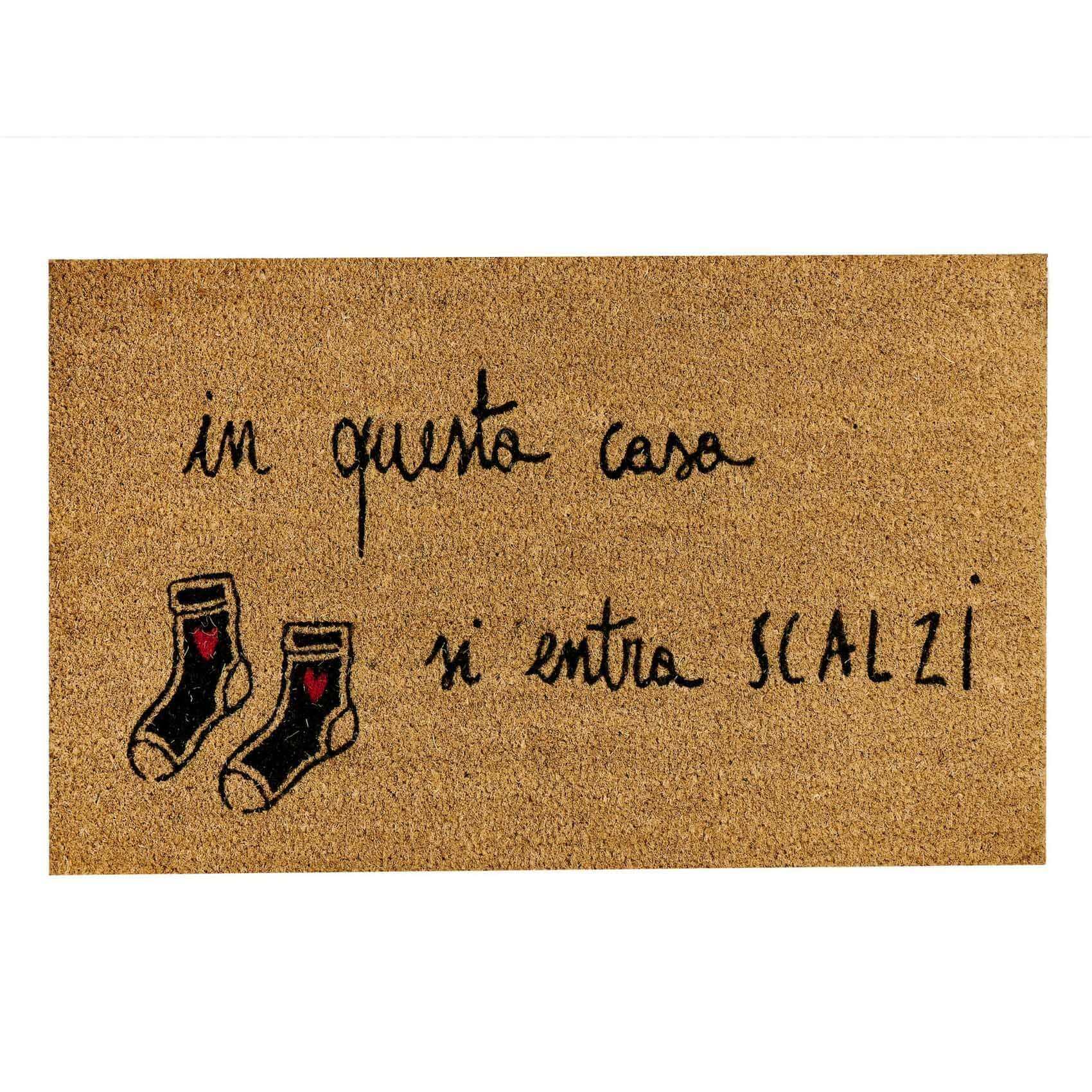 zerbino in questa casa si entra scalzi