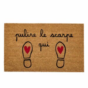 zerbino pulire le scarpe qui