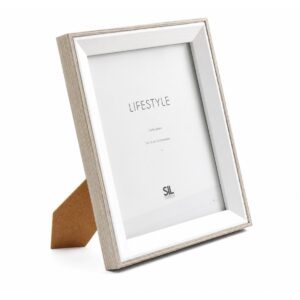 porta foto in legno bianco