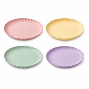 piatto in plastica colorato