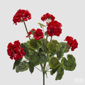 geranio fiore finto colore rosso