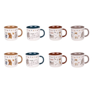 tazza colorata con disegno gatti