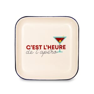 vassoio in latta con scritta c'est l'heure de l'apero