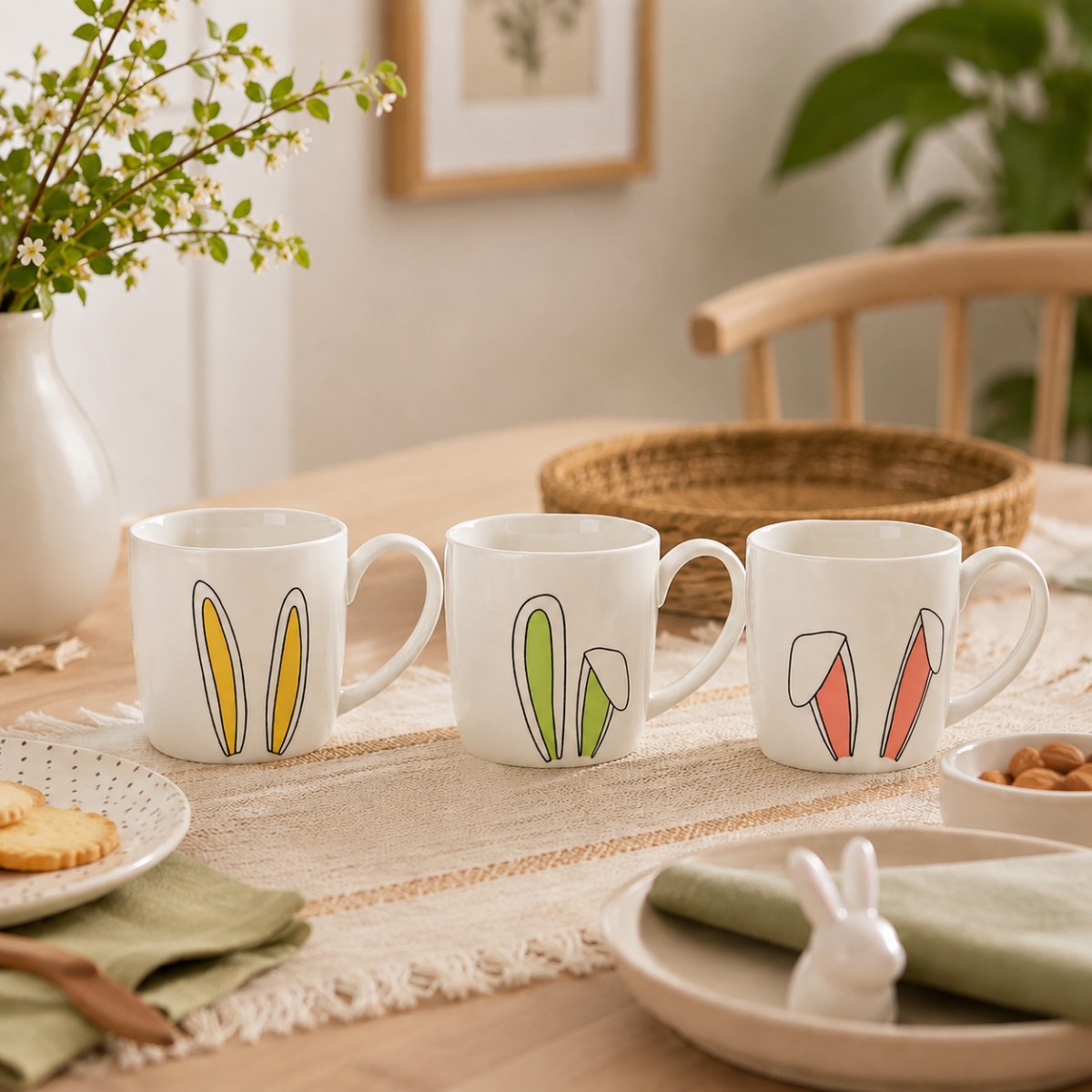 tazza con disegno coniglietto