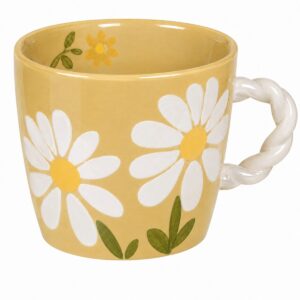 tazza con disegno margherite