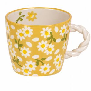 tazza con disegno margherite