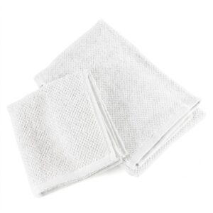 asciugamano viso e ospite colore bianco