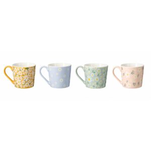 tazza colorata con disegno margherita