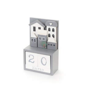 calendario perpetuio in legno