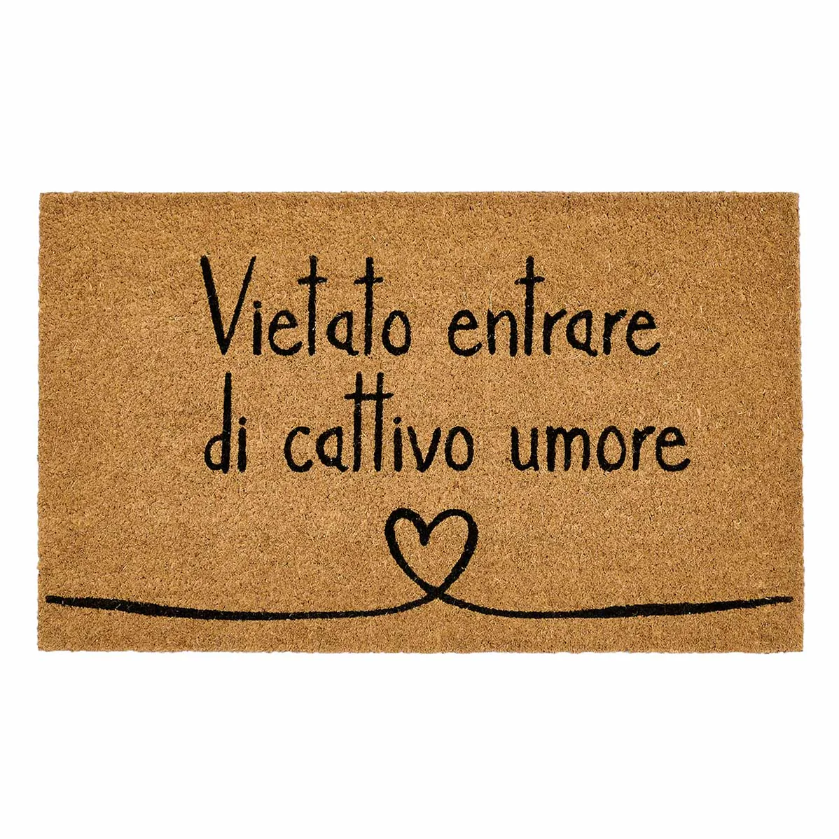 zerbino da esterno vietato entrare di cattivo umore