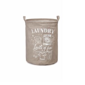 cesto biancheria con scritta laundry