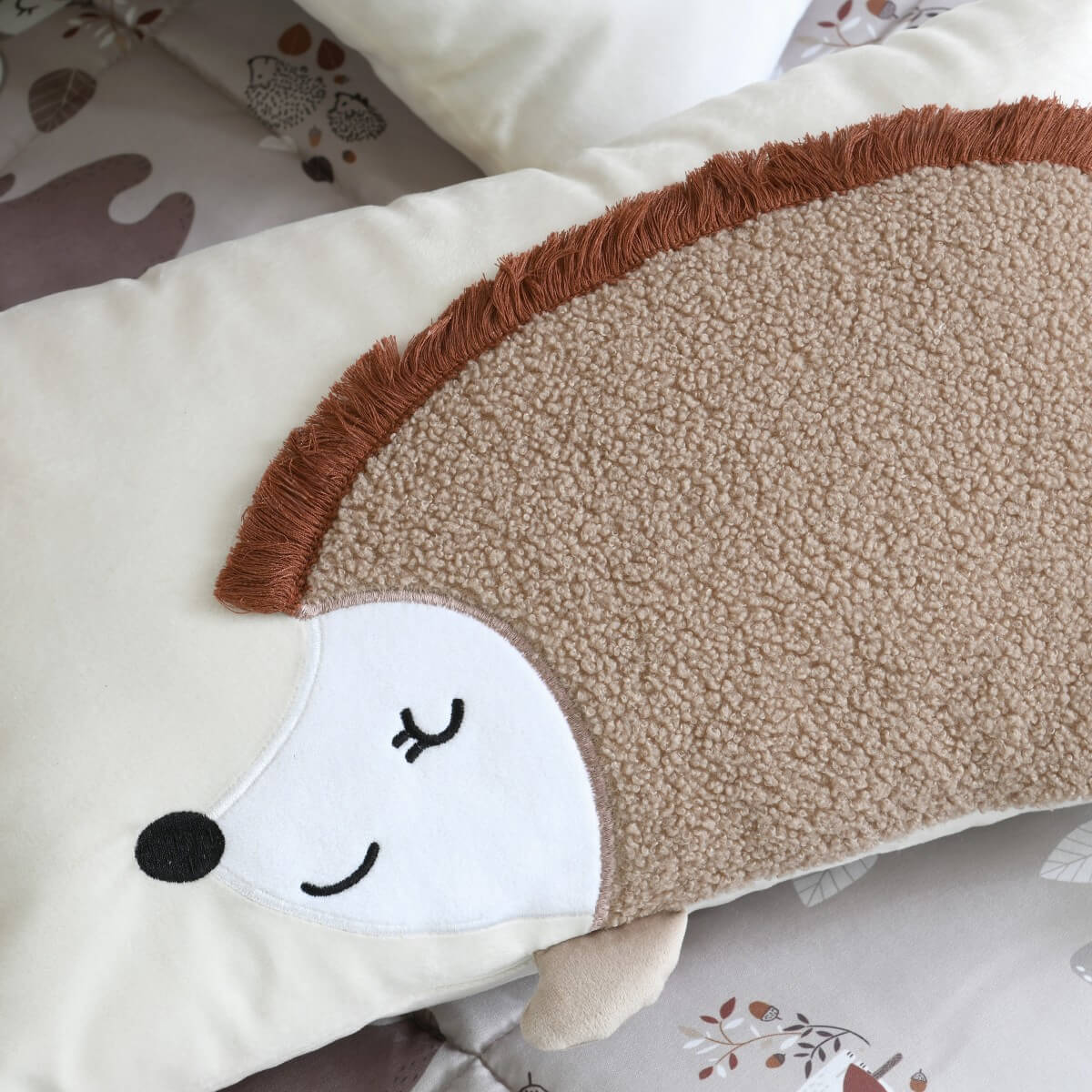 cuscino per bambini a forma di riccio