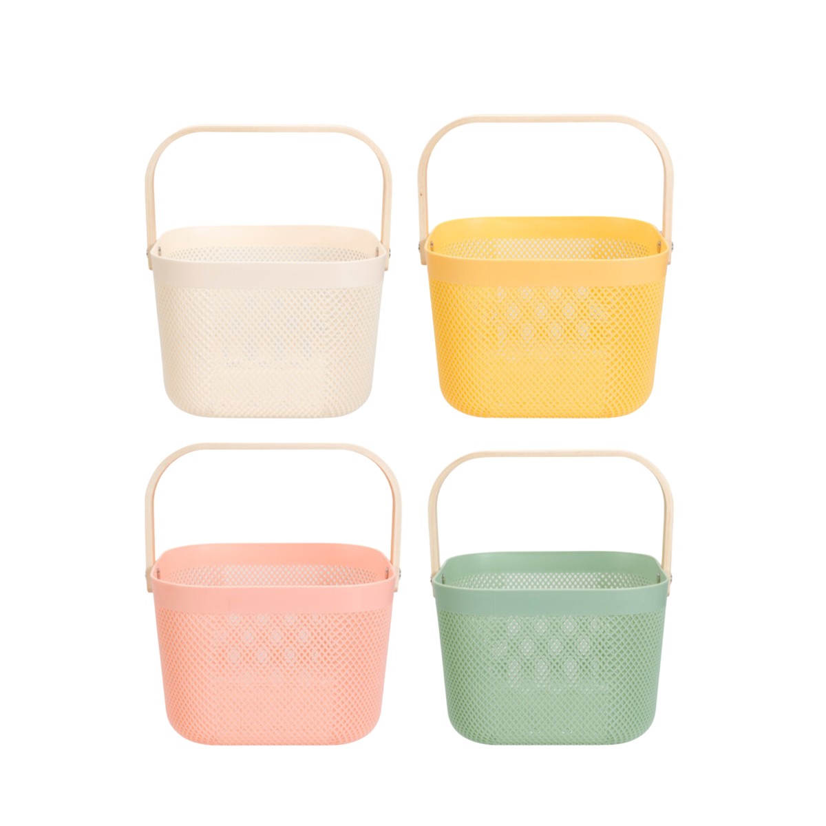 ceste in plastica colorate con manico