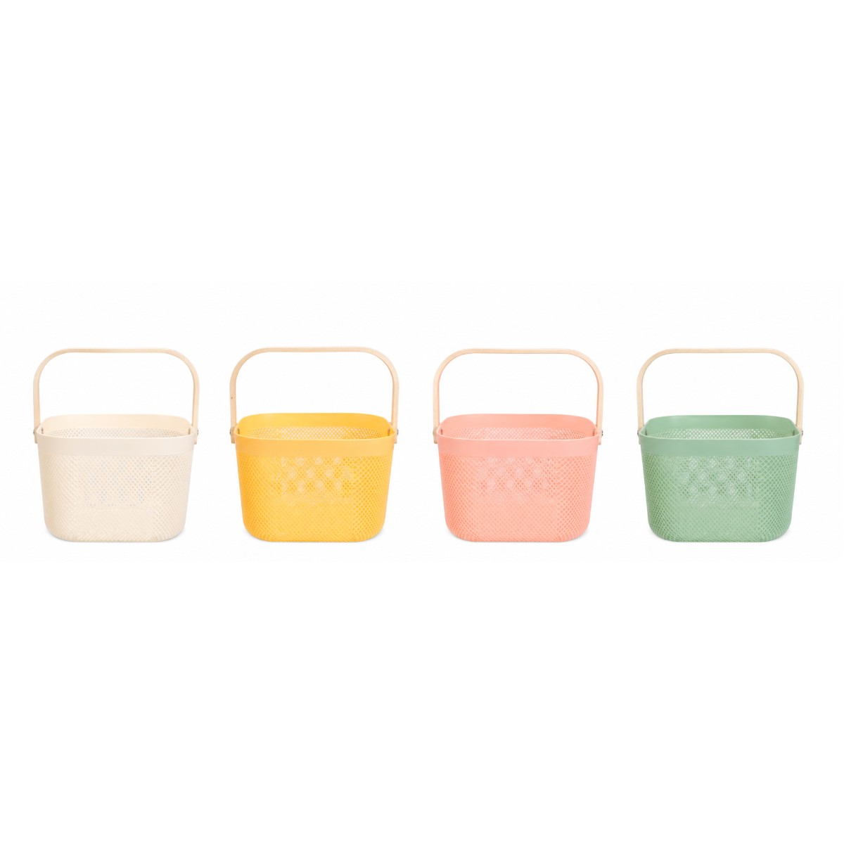 ceste in plastica colorate con manico