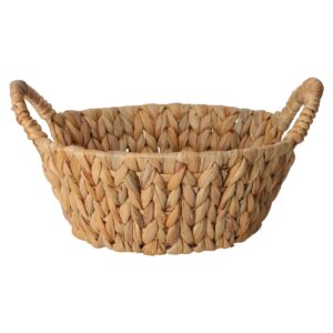 cesto in rattan a forma rotondo