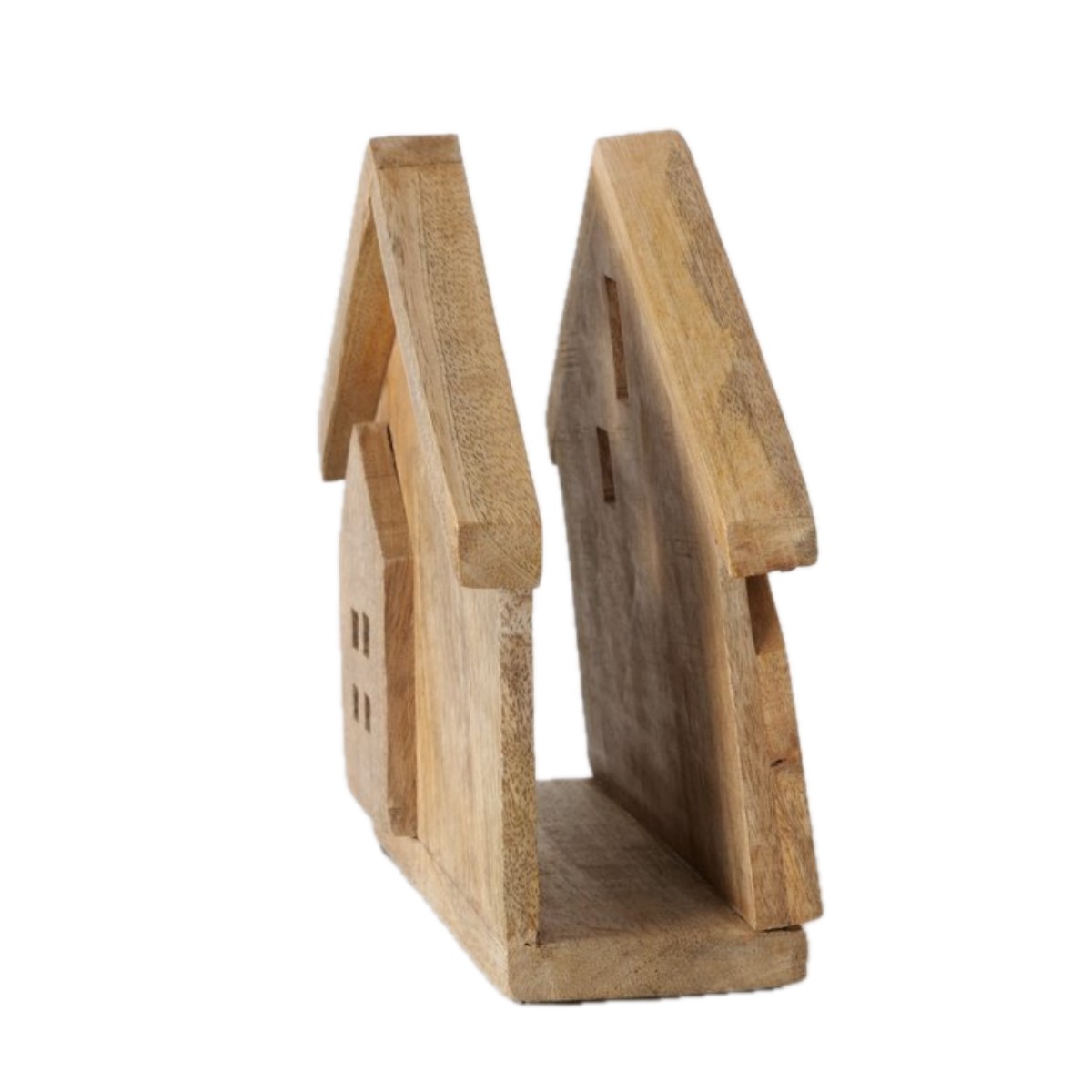 porta tovaglioli in legno a forma di casa