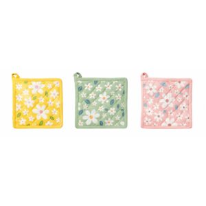 presina da forno colorata con disegno margherite
