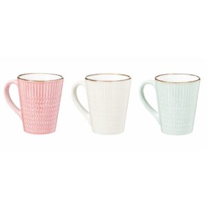 tazza colorata con disegno geometrico