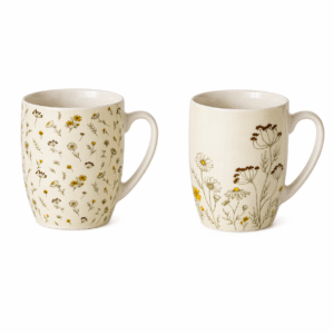 tazza con disegno margherite