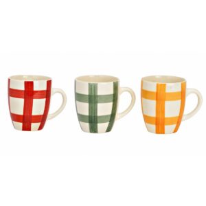 tazza a righe colorate