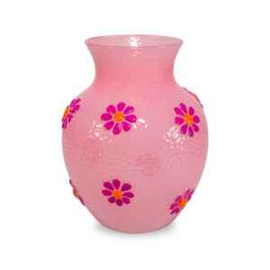 vaso con disegno fiore margherite