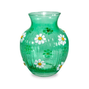 vaso con disegno fiore margherite
