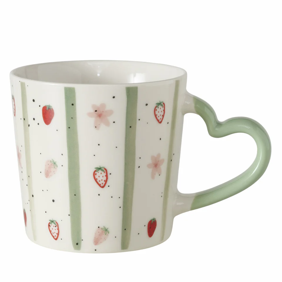 tazza con disegno fragole