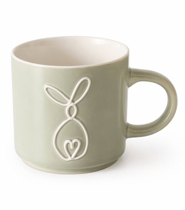 tazza con disegno coniglio
