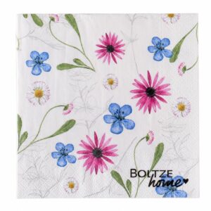 tovaglioli con disegno fiori