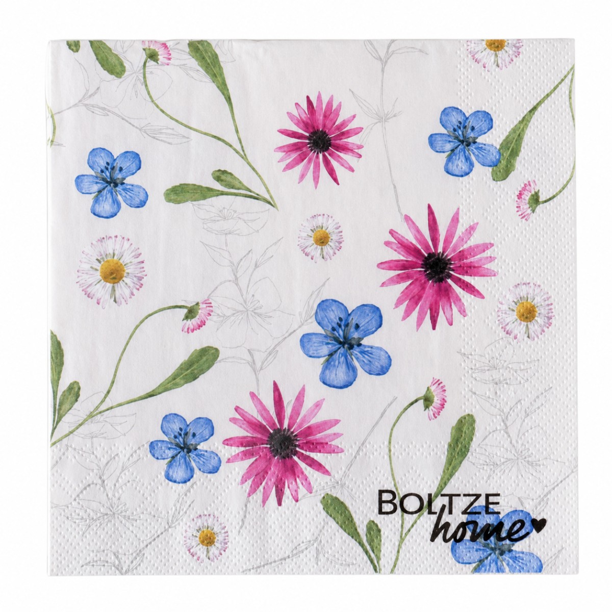 tovaglioli con disegno fiori
