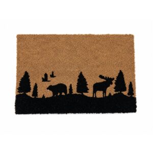 zerbino con disegno animali del bosco