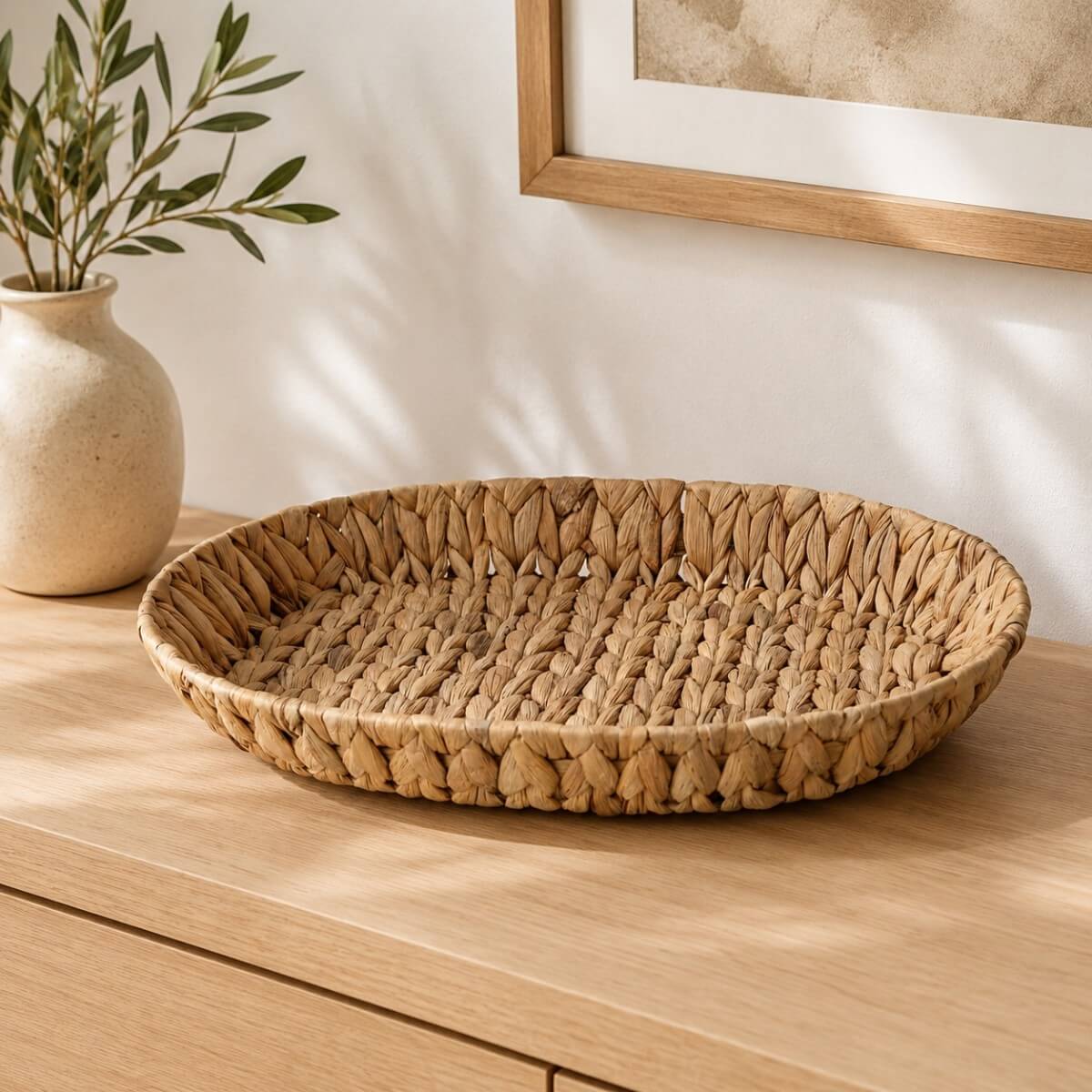 cesto in rattan ovale
