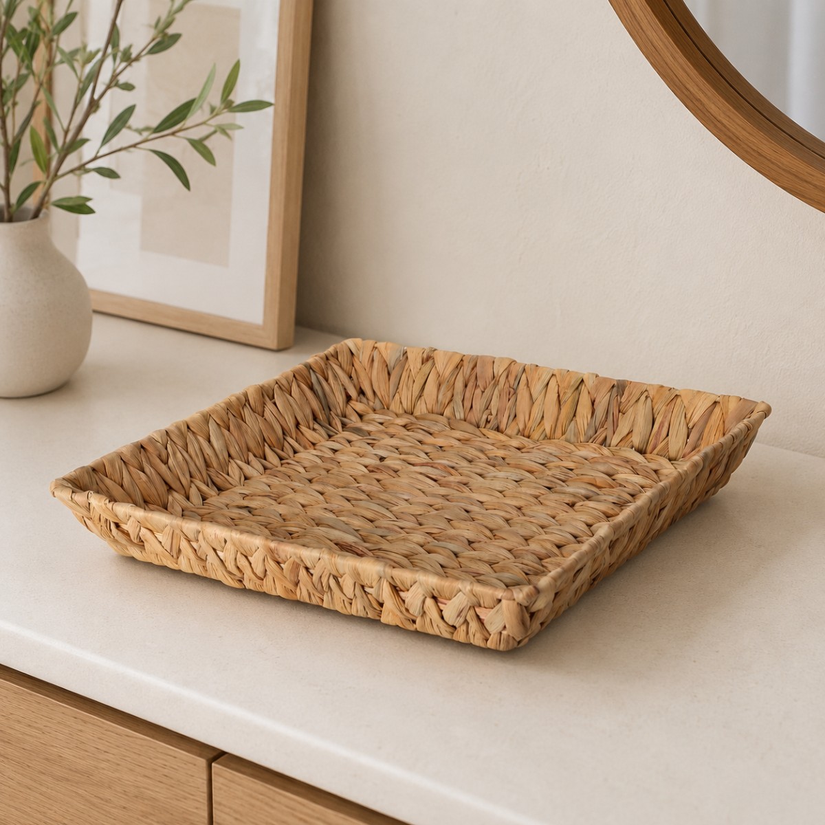 cesto in rattan quadrato