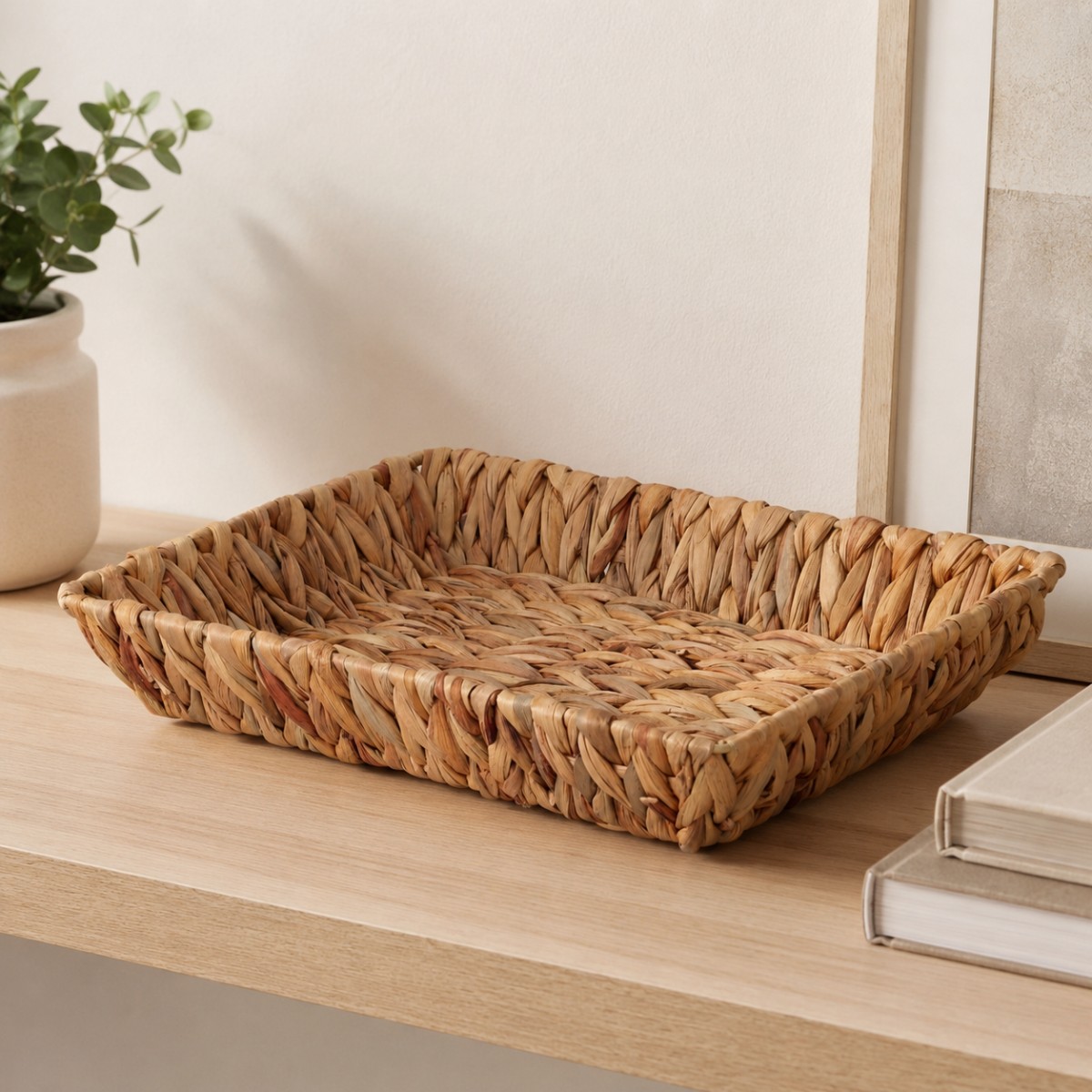 cesto in rattan rettangolare