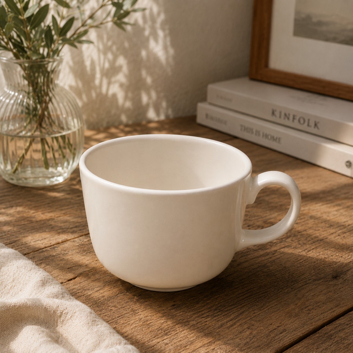 tazza colazione colore beige