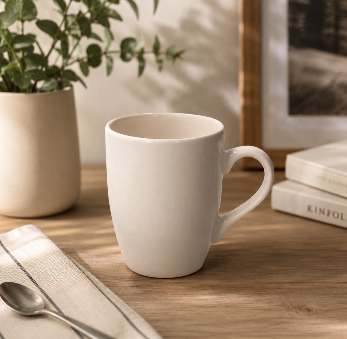 mug tazza colore beige