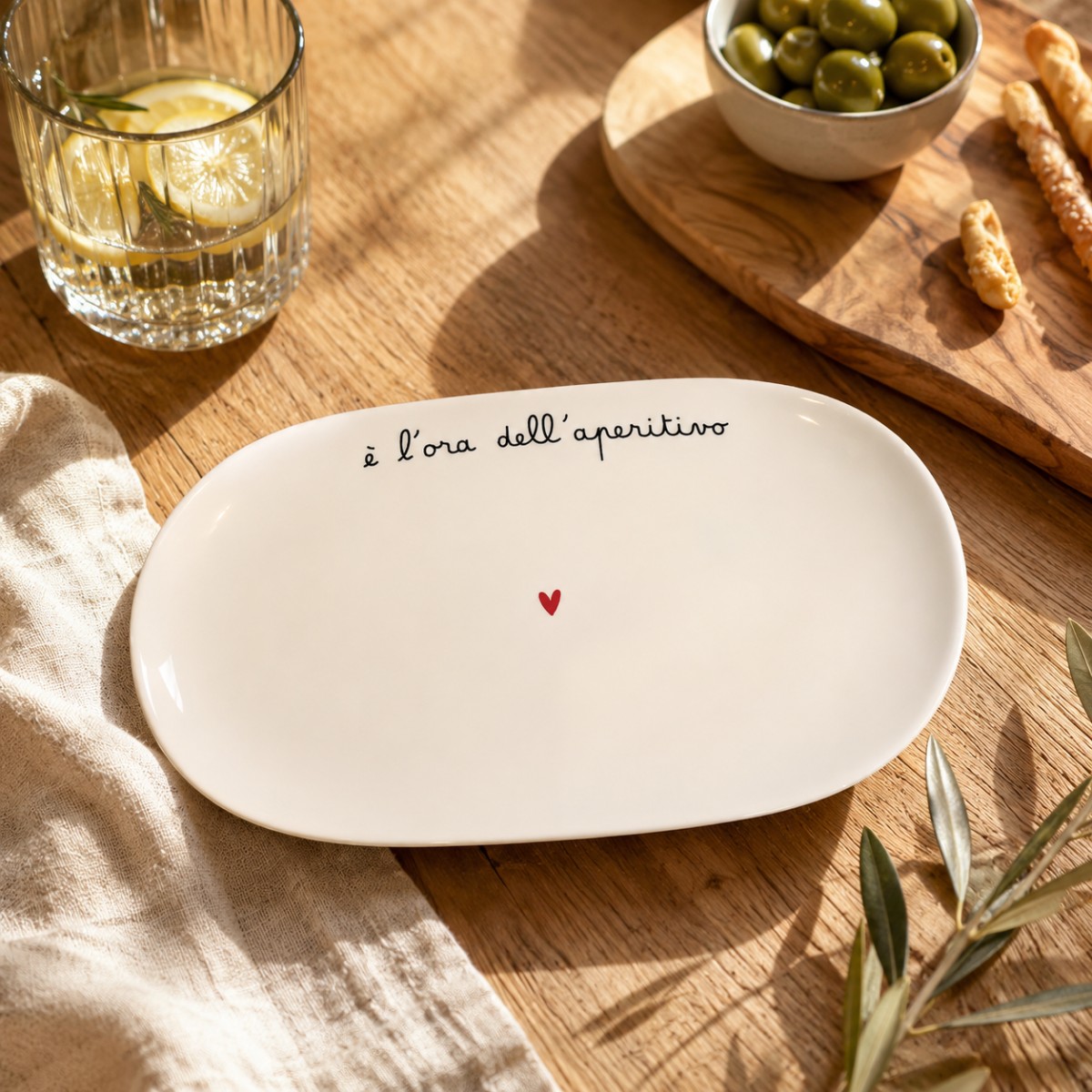 piatto ovale fondo in ceramica