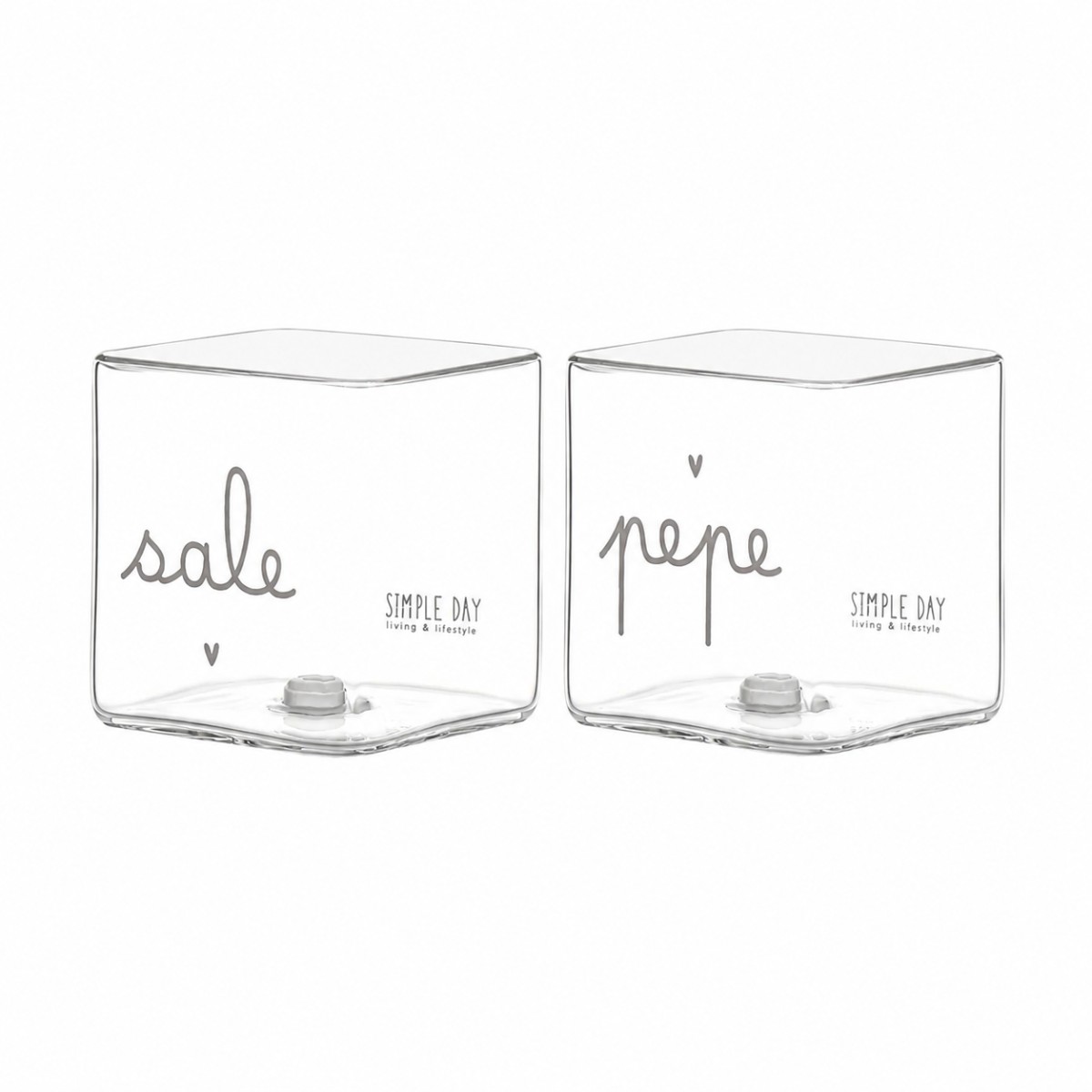 set sale e pepe in vetro