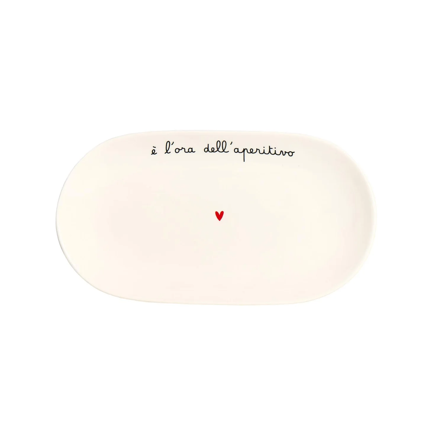 piatto ovale fondo in ceramica